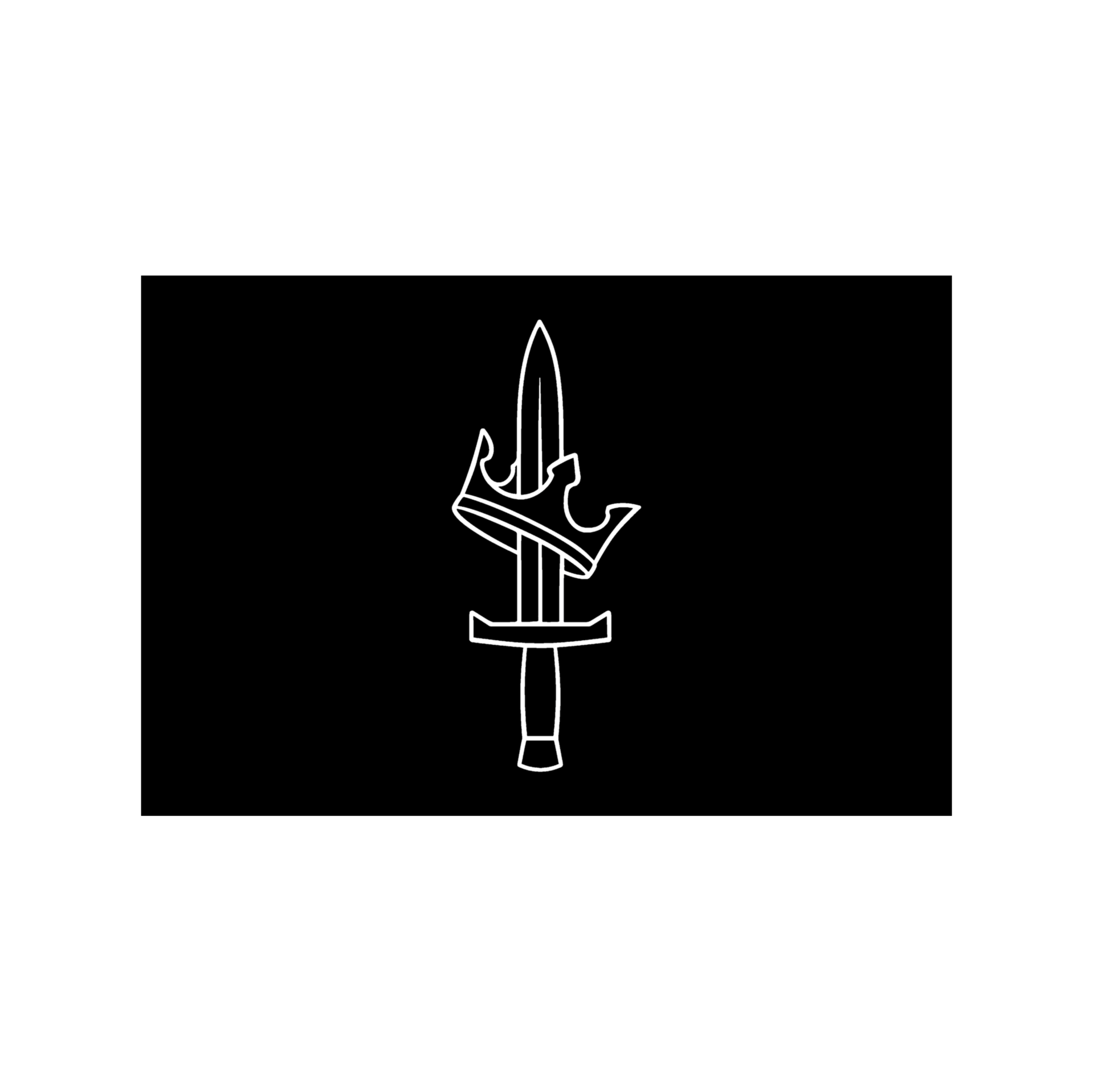 "Dagger v1.5" Sticker ( Soft Touch - Matte )