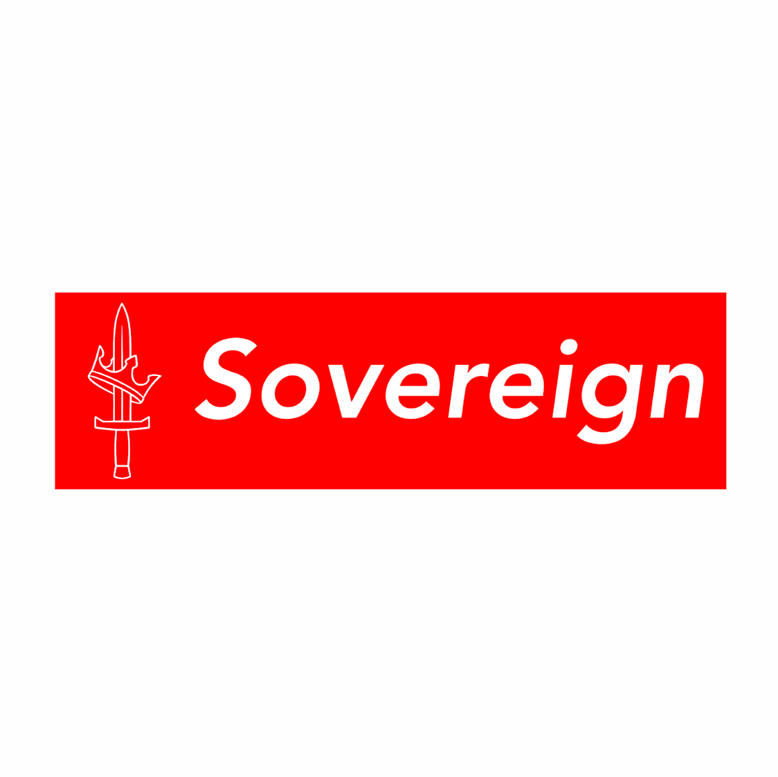 "Red Tape" - Vinyl Sticker ( Red / Glossy )